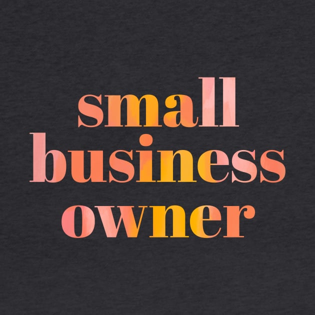 Small Business Owner Pink Rainbow by Bohemian Designer